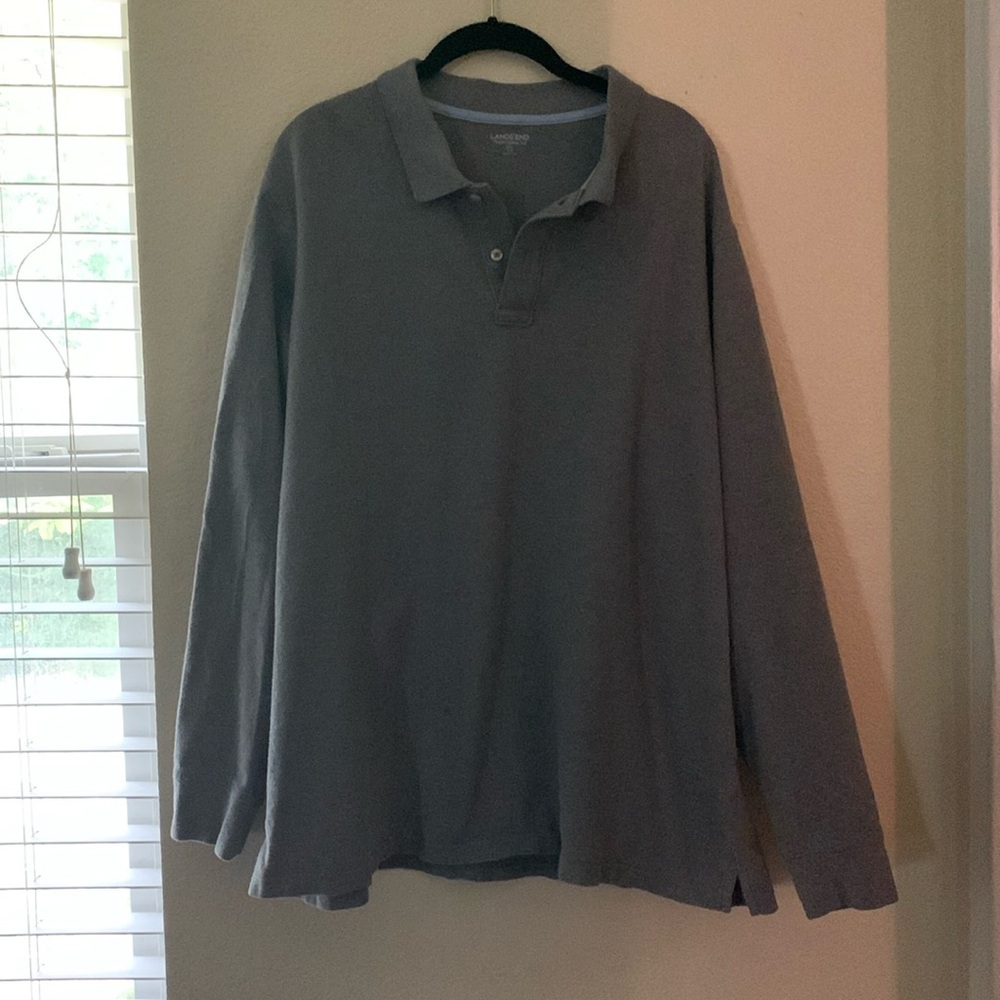Lands’ End Men’s Long Sleeve polo shirt